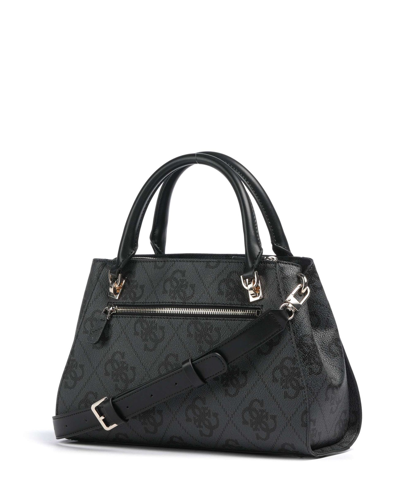 Guess Noelle 4G Logo Handbag coal logo