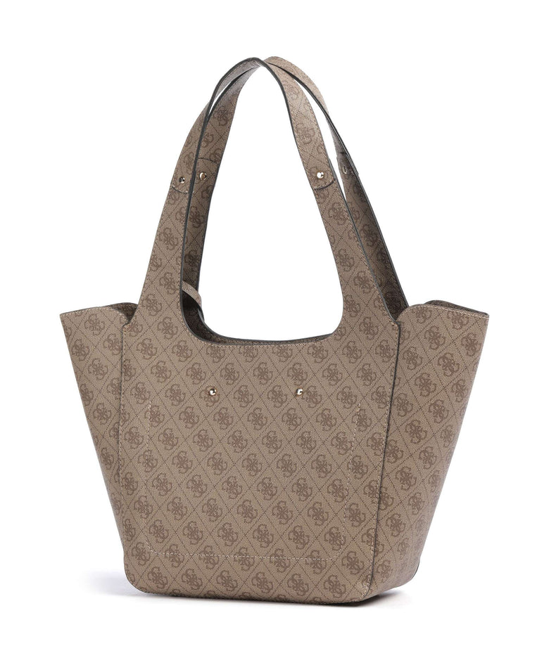 Guess Calista Tote bag latte logo