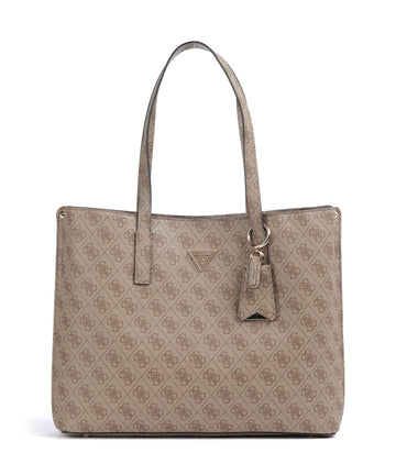 Guess Meridian Cabas latte logo