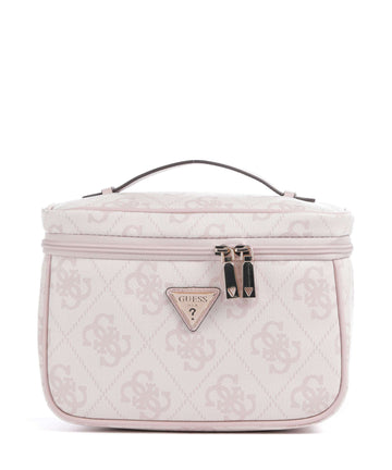 Guess Berta 4G Logo Toiletry bag rose water logo