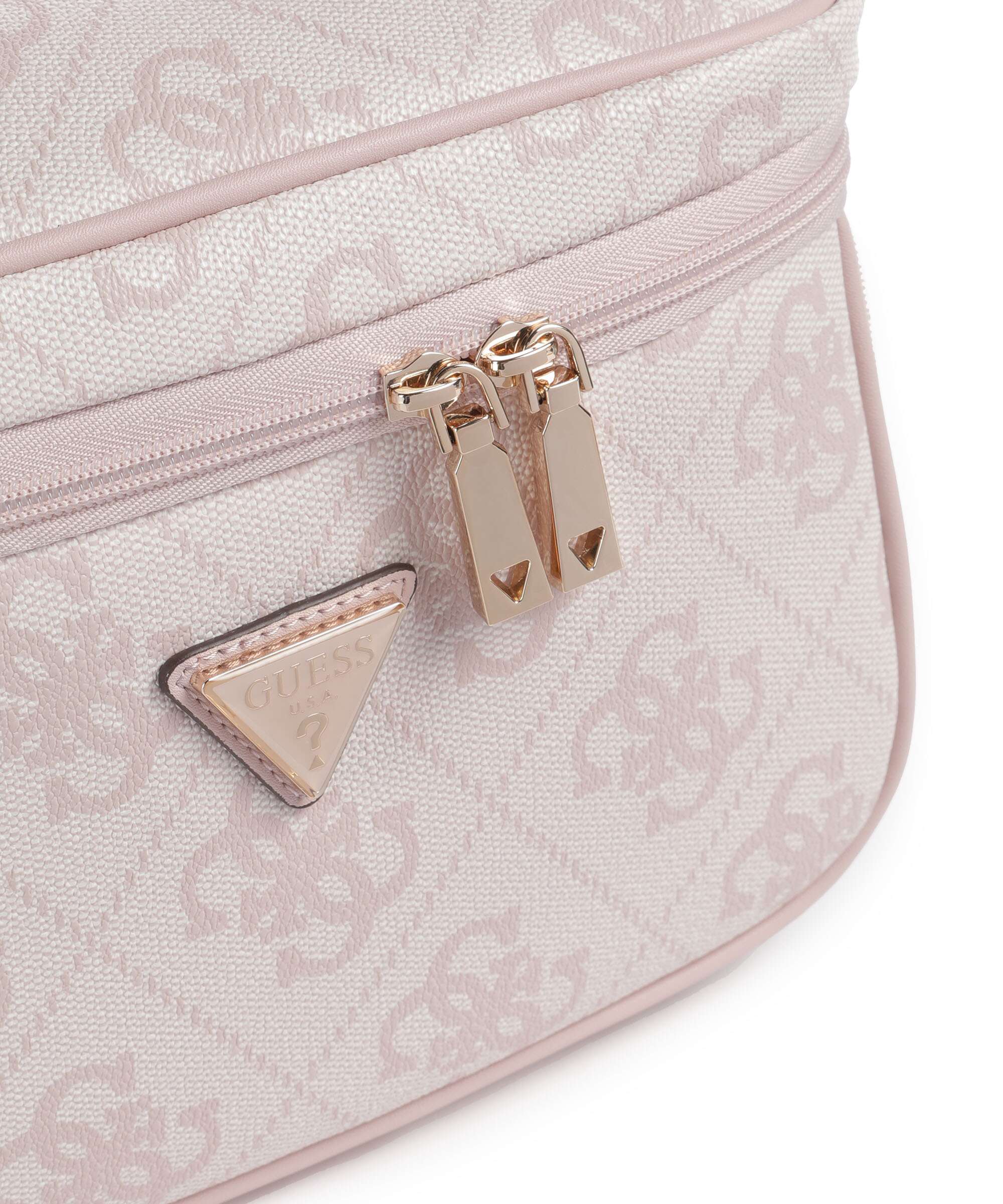 Guess Berta 4G Logo Toiletry bag rose water logo