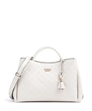 Guess Phoebe Peony Debossed Handbag offwhite logo