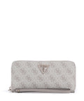 Guess Laurel II Large Wallet dark taupe logo