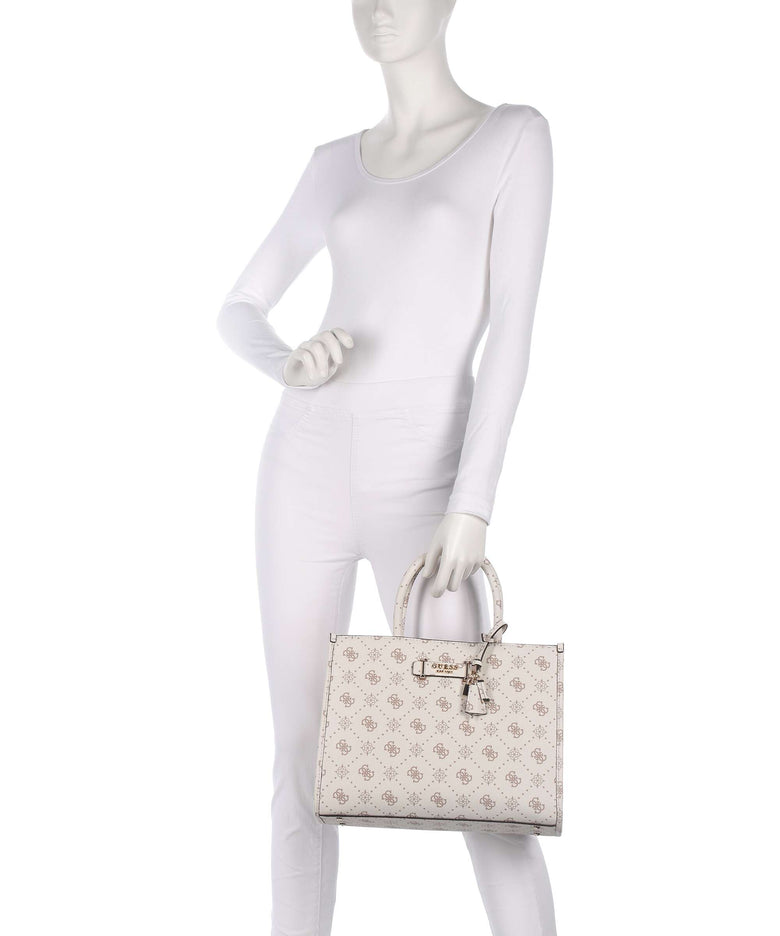 Guess Silia Handbag vanilla logo