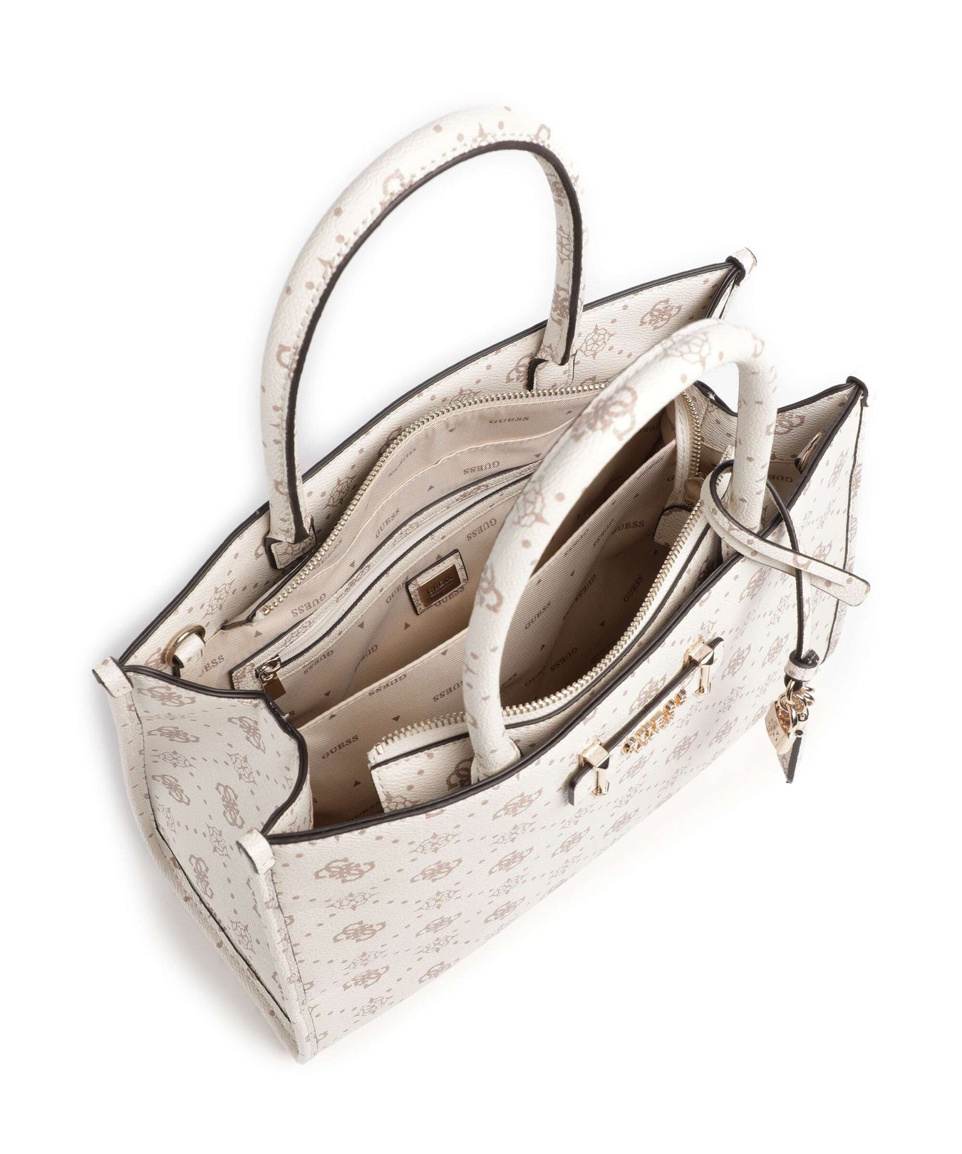 Guess Silia Handbag vanilla logo