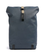 Brooks England Pickwick Cotton Canvas Large Rolltop Rucksack dark blue