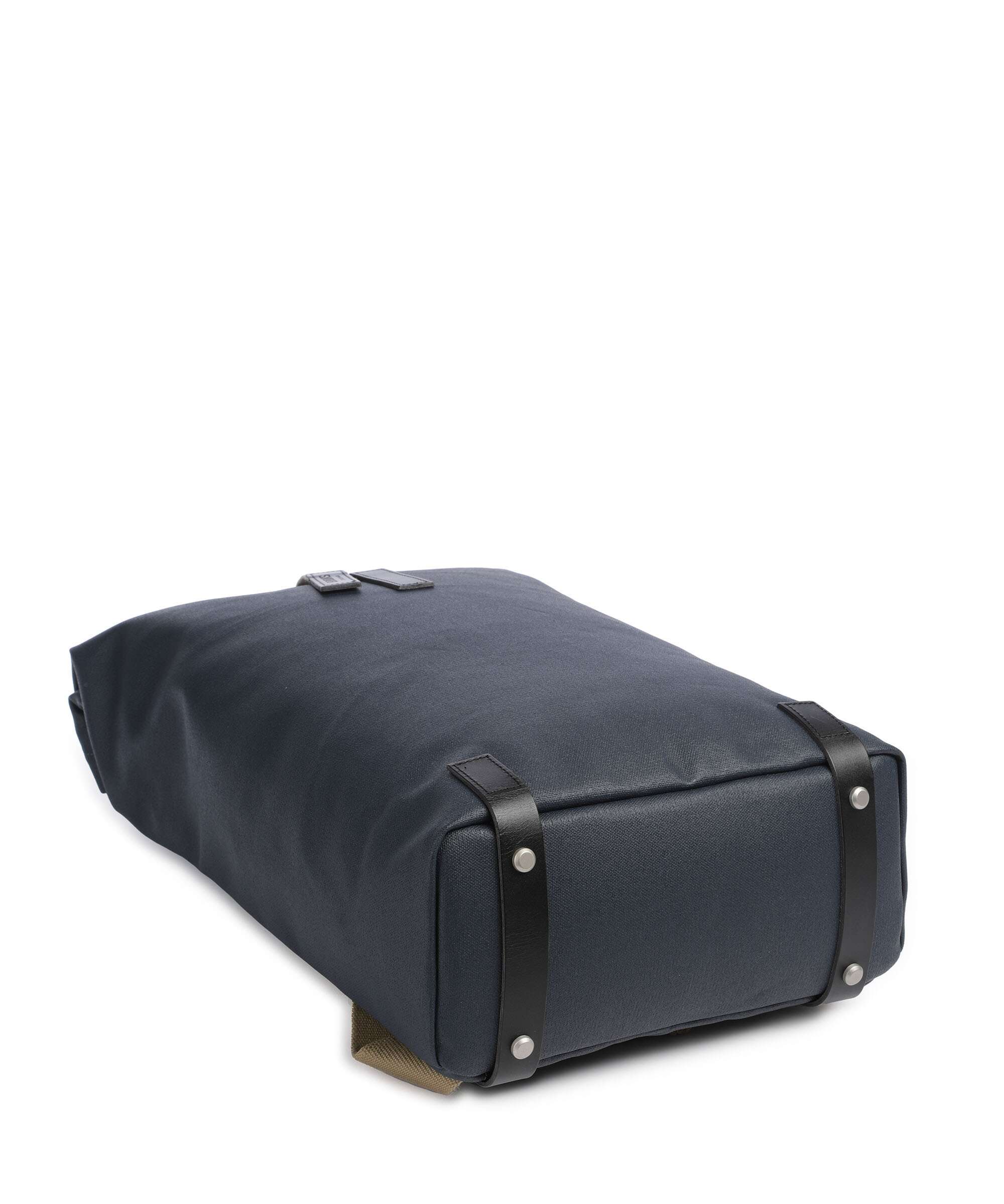 Brooks England Pickwick Cotton Canvas Large Rolltop backpack dark blue