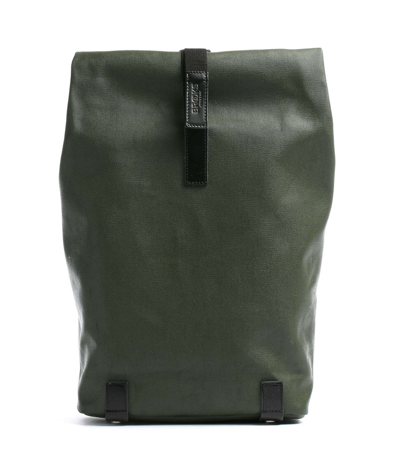 Brooks England Pickwick Cotton Canvas Small Rolltop backpack forest