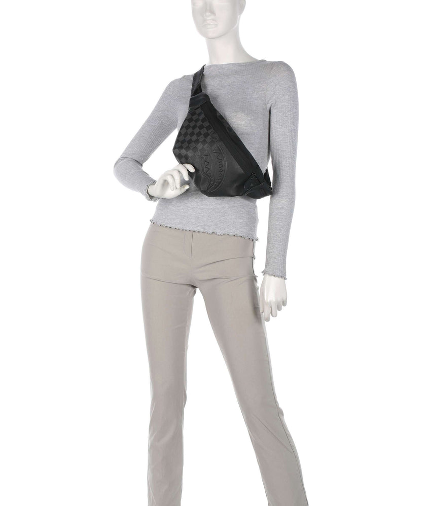 Sprayground Half Spritz Fanny pack black/grey