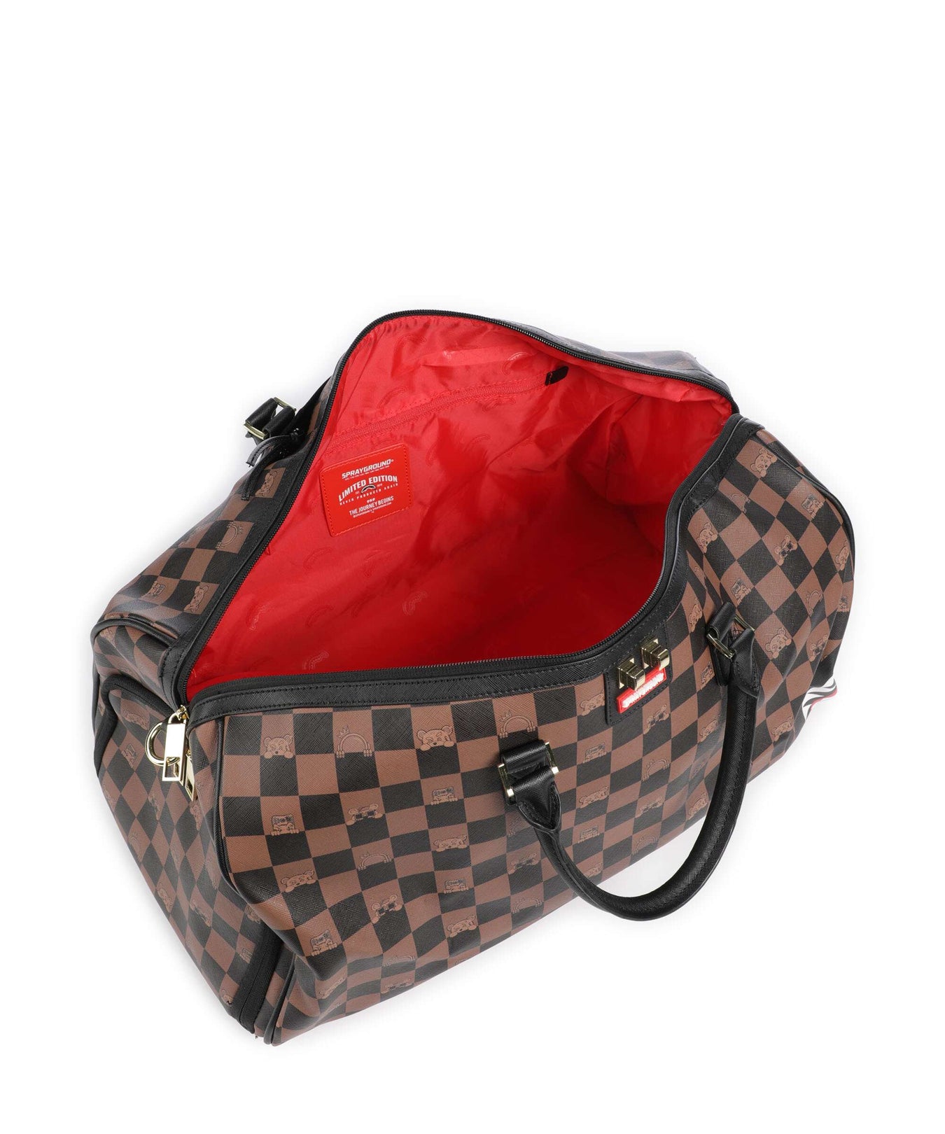 Sprayground Peeking Character Check Weekend bag multicolour
