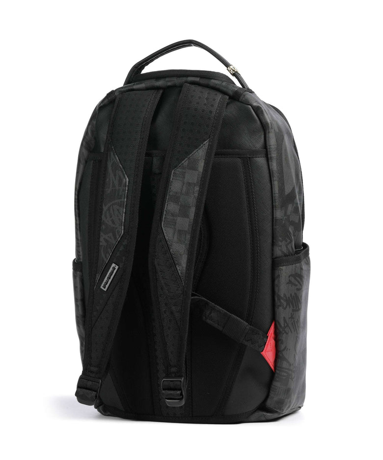 Sprayground Torn Graff Check Backpack black