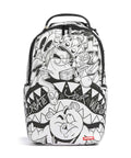 Sprayground Heavy Sharkmouth Doodle Backpack white