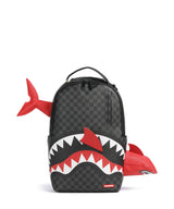 Sprayground Shark Smashed Through Rucksack black
