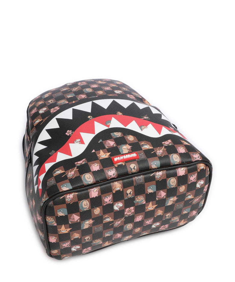 Sprayground Peeking Characters Remix Backpack brown