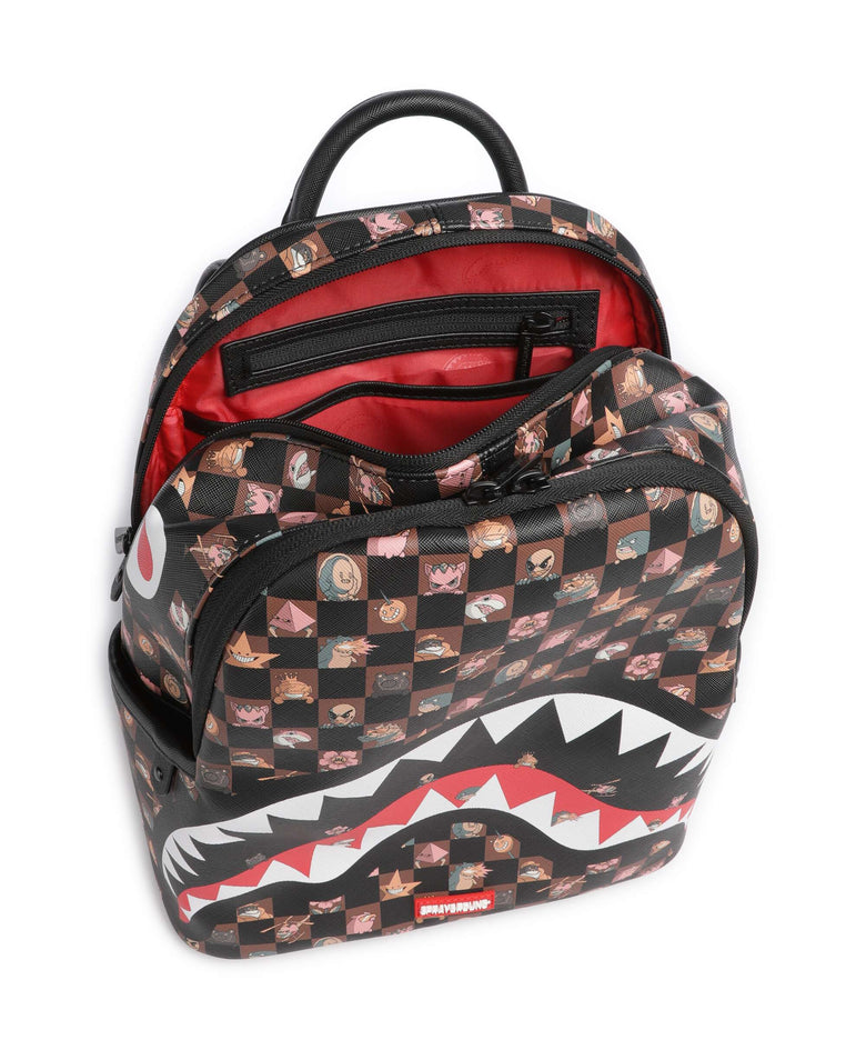 Sprayground Peeking Characters Remix Backpack brown