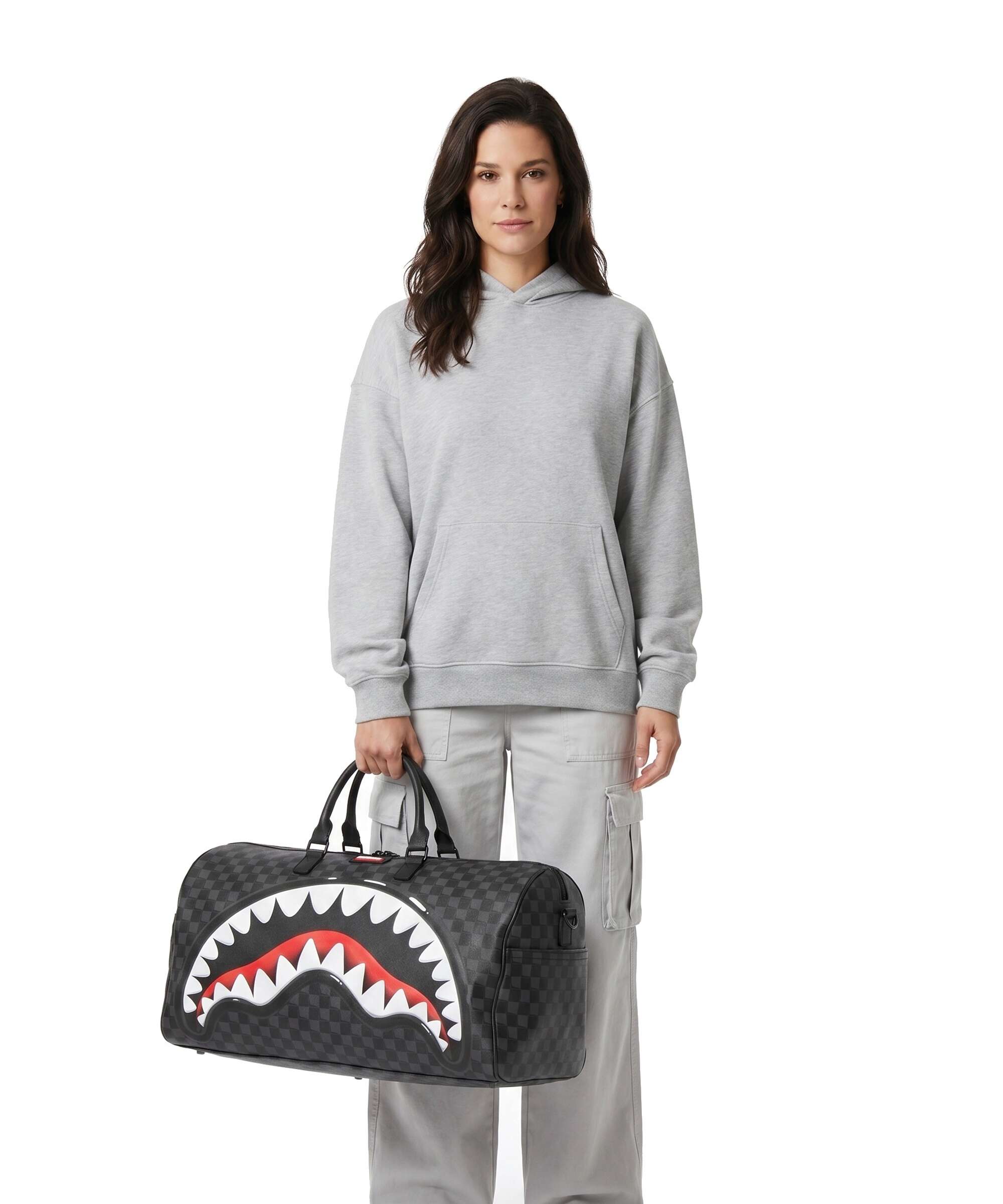 Sprayground Sharks in Paris Balloon Weekend bag black