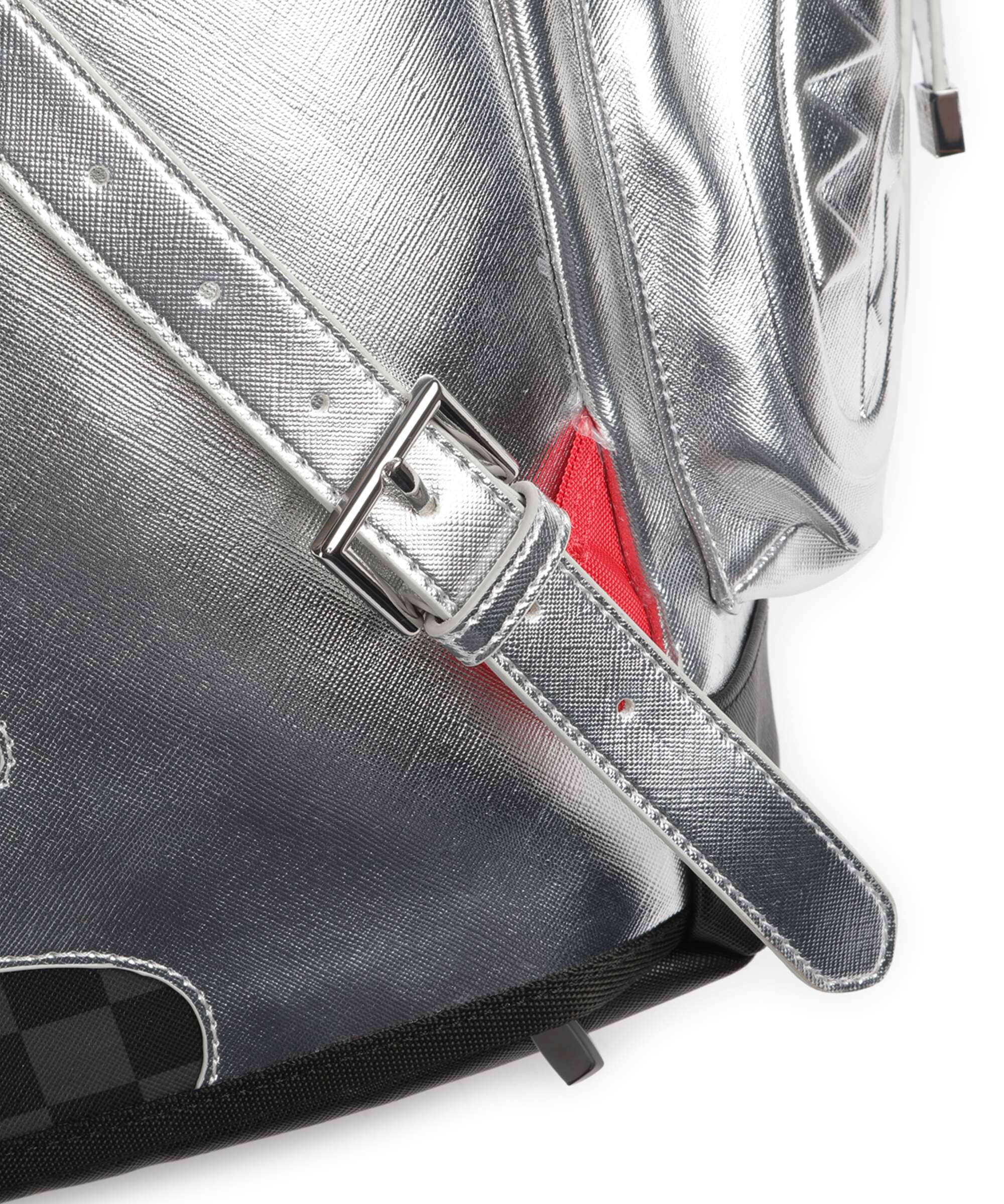 Sprayground Silver Side Drip Monte Carlo Backpack black/silver