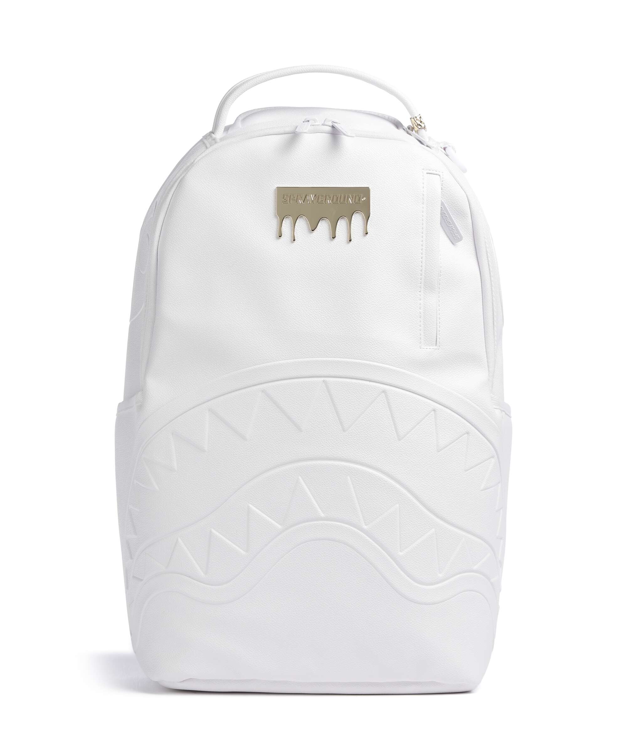 Sprayground Gold Brick Luxe White Backpack white