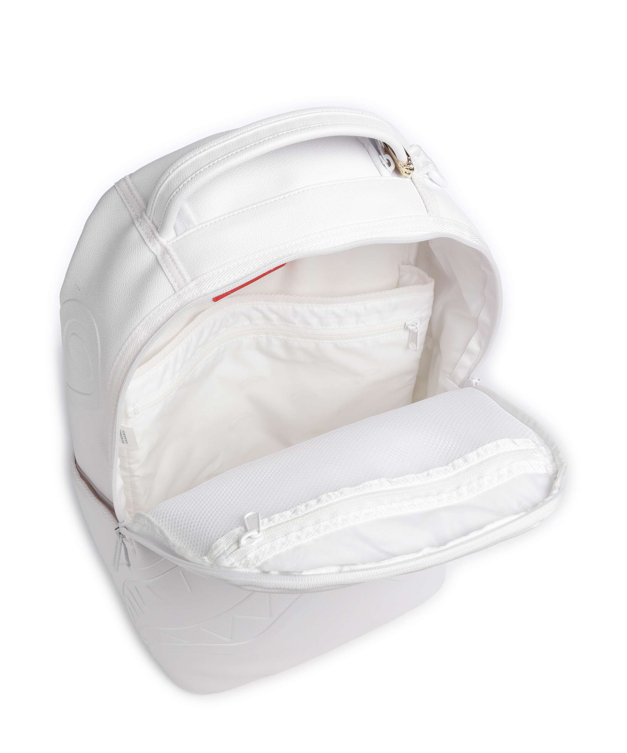 Sprayground Gold Brick Luxe White Backpack white