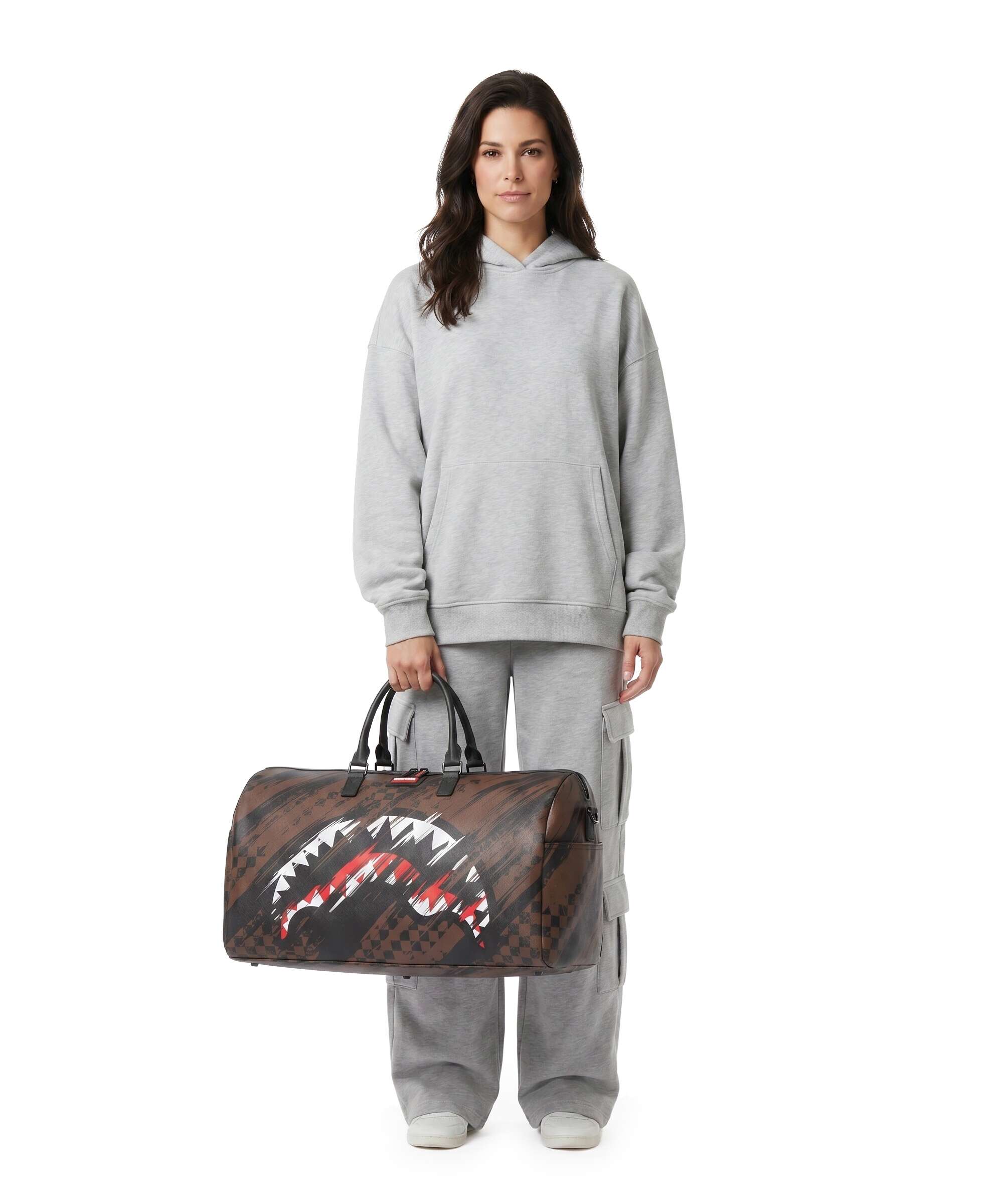 Sprayground Smeared Grunge Weekend bag brown