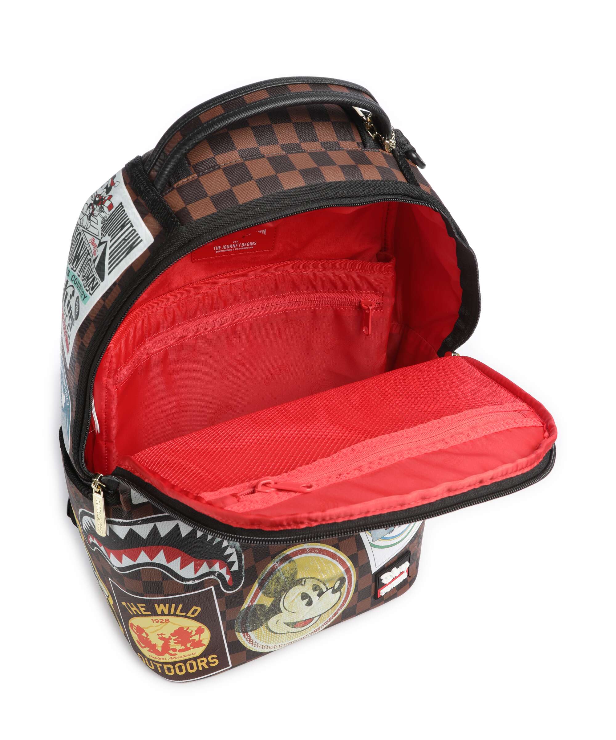 Sprayground Mickey Mouse Global Mogul Backpack brown