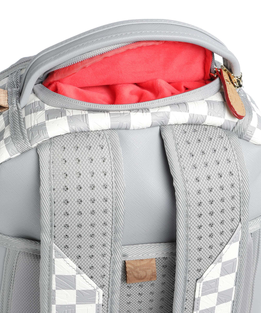 Sprayground Embossed Cream Check Backpack multicolour