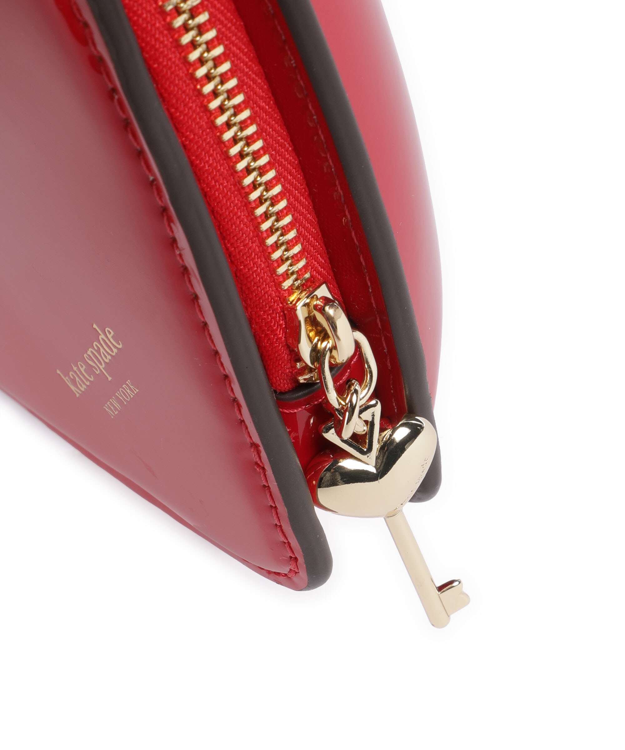 Kate Spade New York Key to my Heart Clutch bag cherry rouge