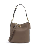 Coach Willow Soft 19 Beuteltasche dark stone