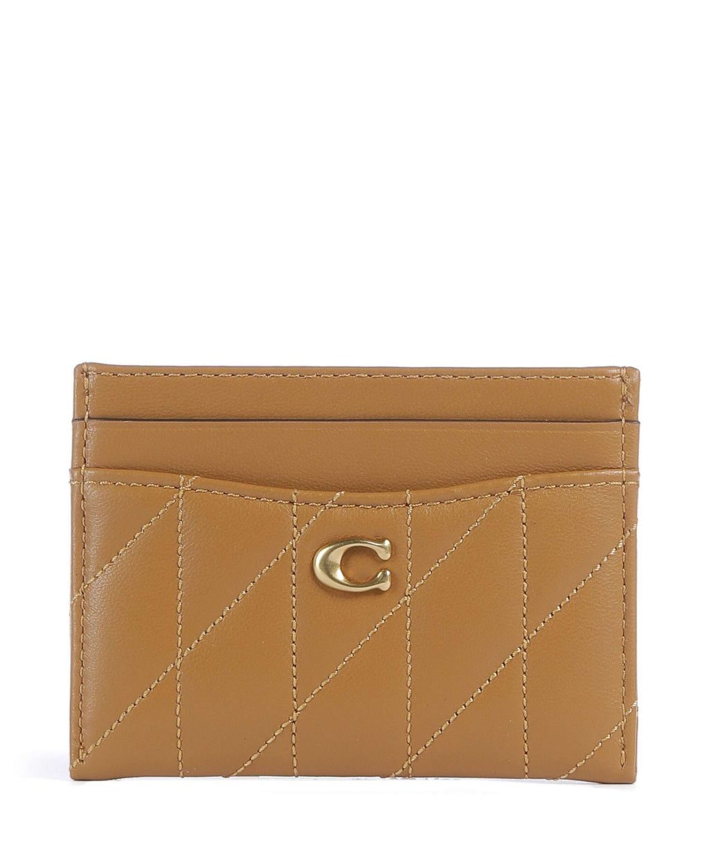 Coach Essential Pillow Credit card holder honey brown