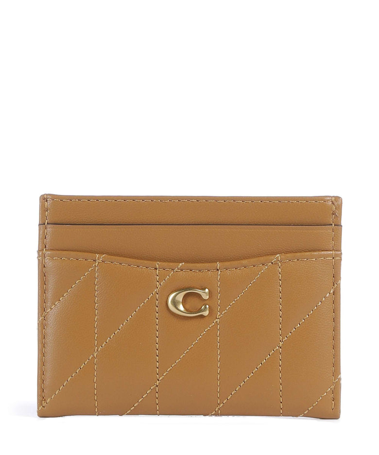 Coach Essential Pillow Credit card holder honey brown