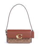 Coach Zoe Signature Sac porté épaule tan caramel