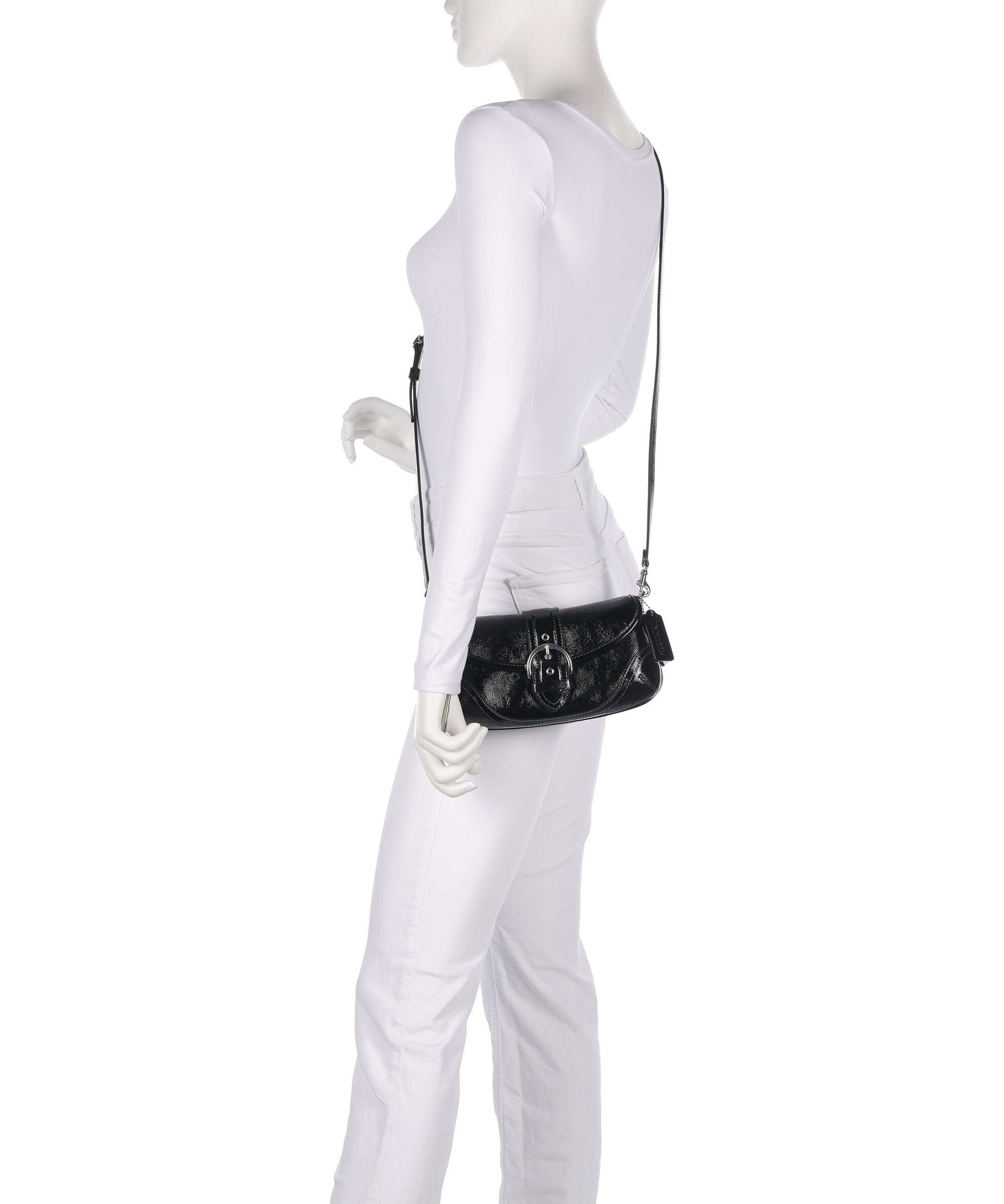 Coach Soho Crinkle Patent 25 Shoulder bag black