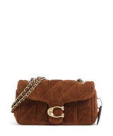 Coach Tabby Quilted Suede 20 Sac porté épaule warm brown