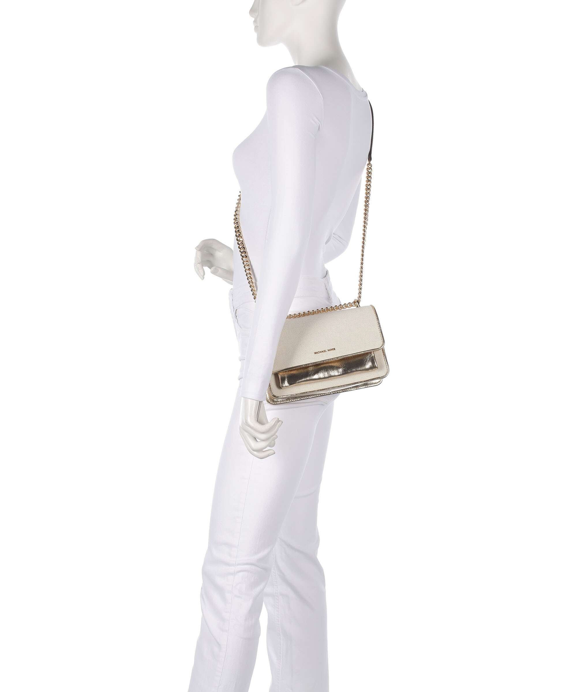 Michael Kors Claire Shoulder bag pale gold