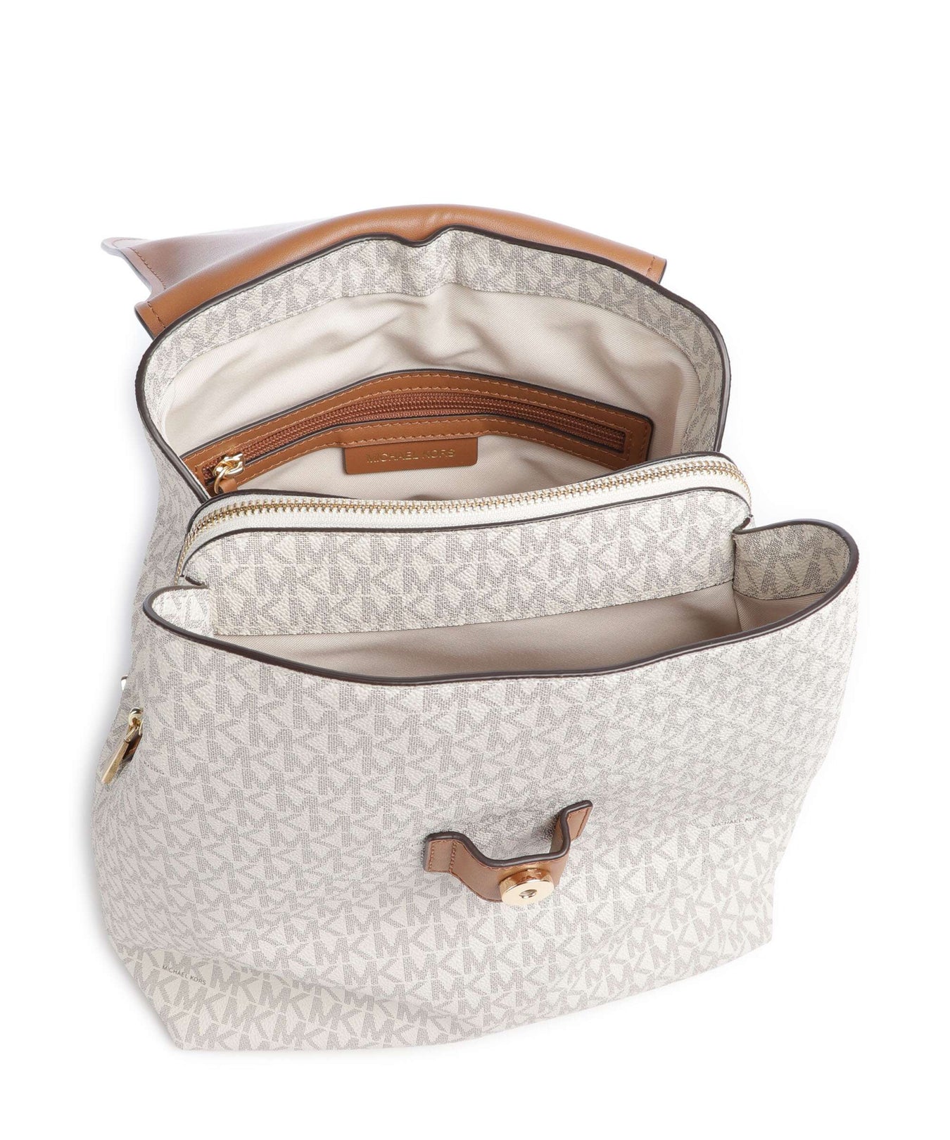 Michael Kors Quinn Medium Backpack vanilla/acrn