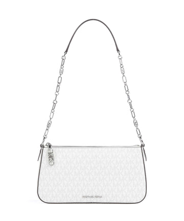 Michael Kors Empire Medium Sac porté épaule optic white/alluminium