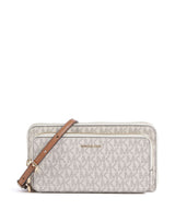 Michael Kors Jet Set Large Continental Sac bandoulière vanilla/acorn