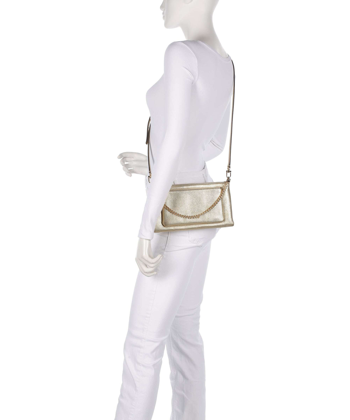 Michael Kors Jet Set Crossbody bag pale gold