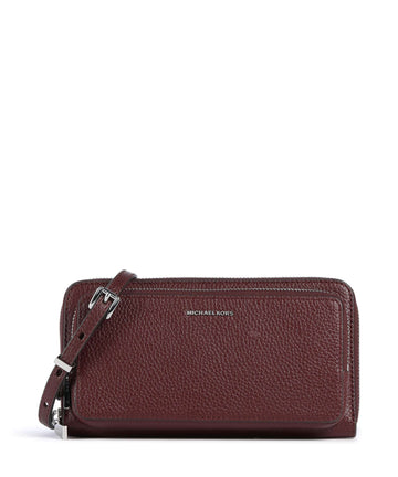 Michael Kors Jet Set Large Continental Umhängetasche oxblood