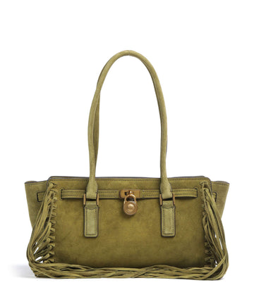 Michael Kors Hamilton Small Sac porté épaule pistachio