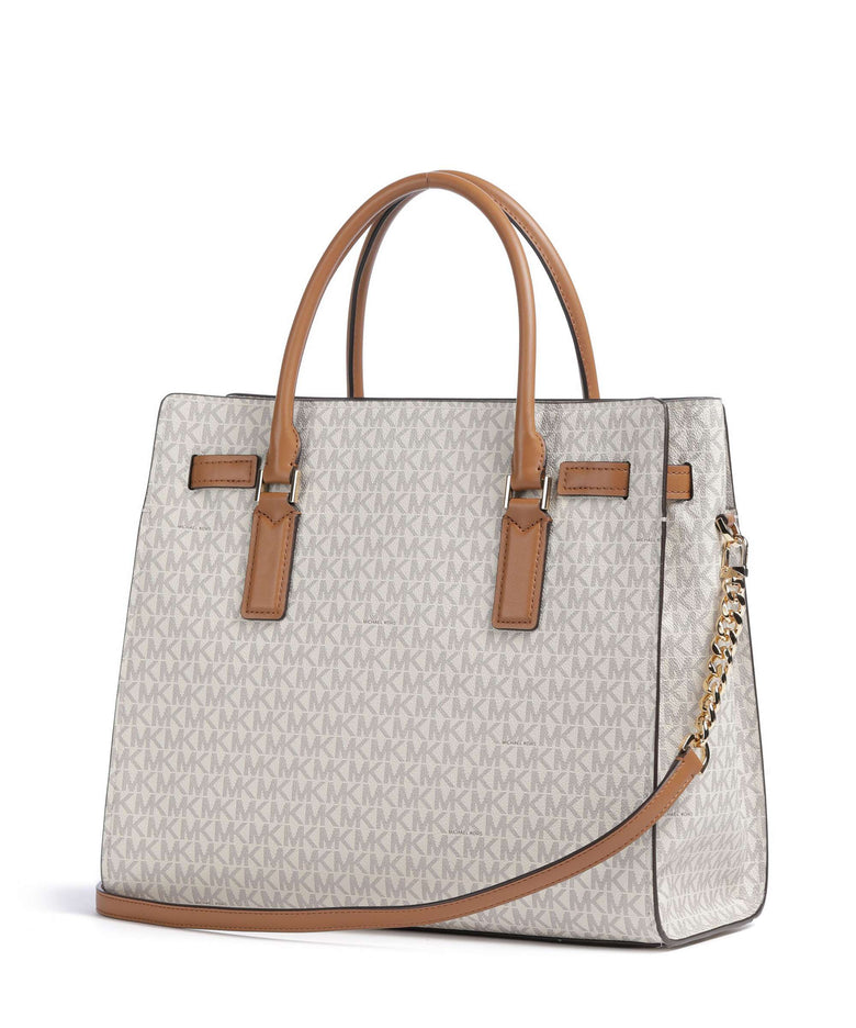 Michael Kors Hamilton Moderne Large Handbag vanilla/acorn