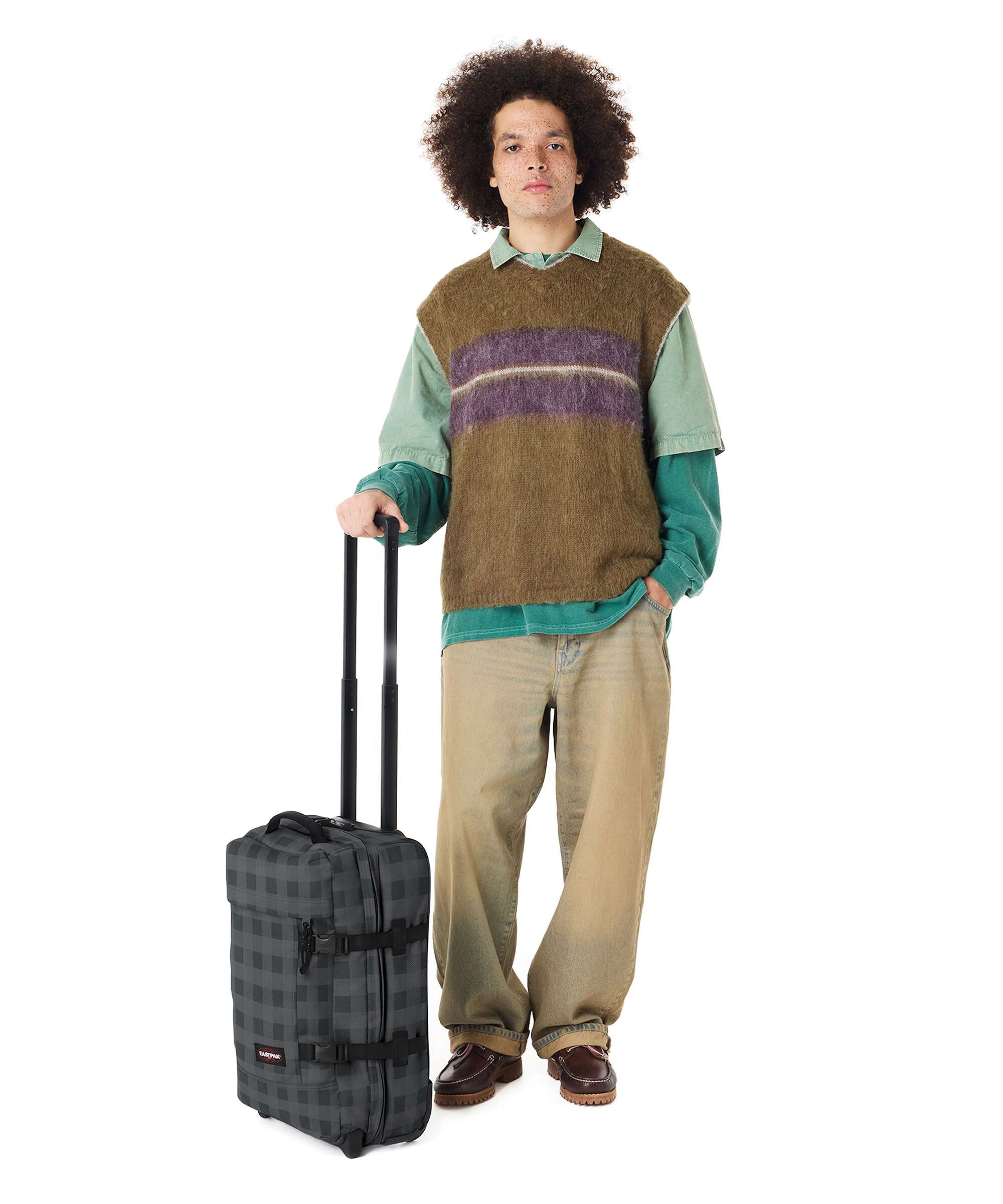Eastpak Tranverz S Travel bag with wheels grey