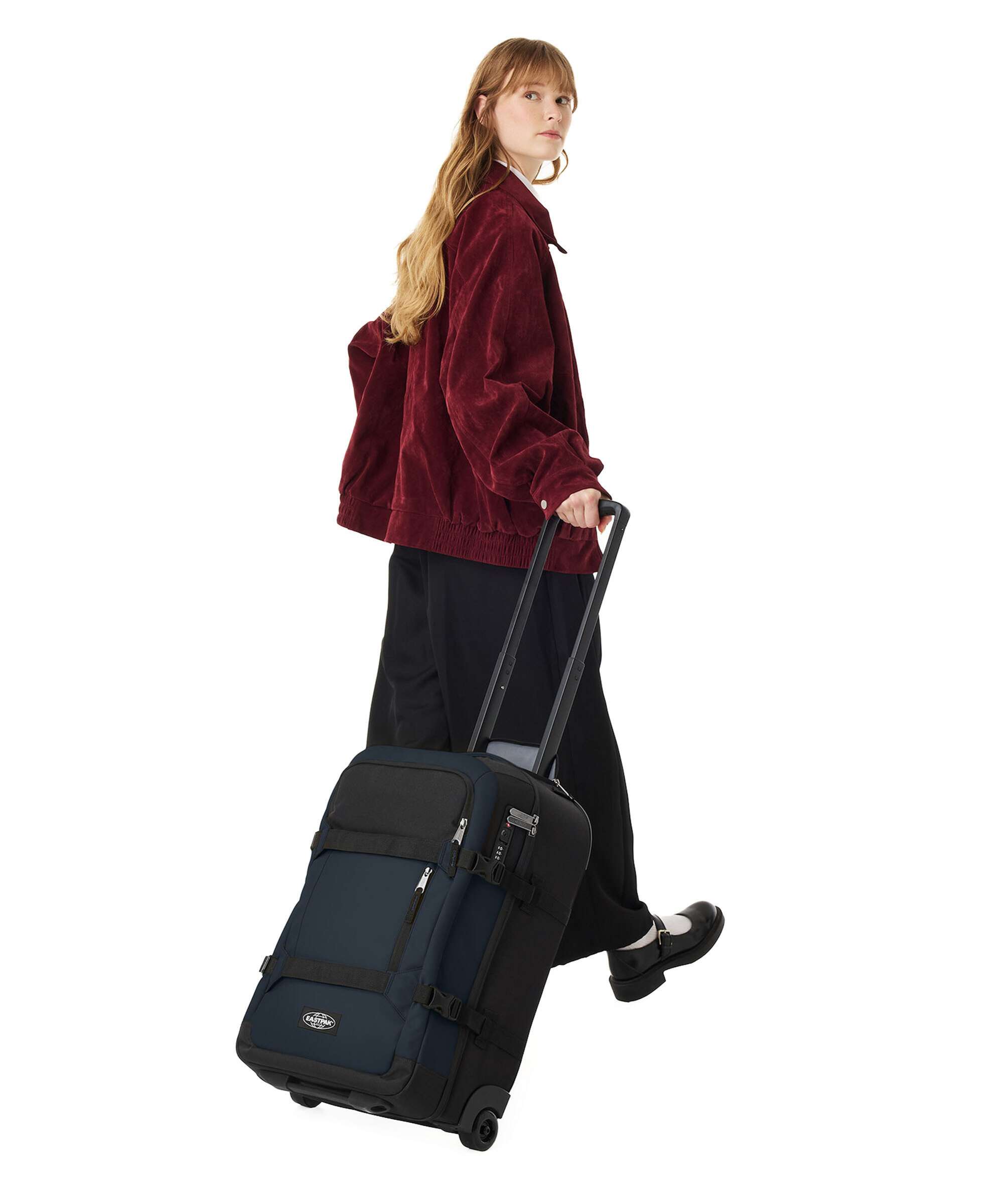 Eastpak Transit'R Pro Core S Travel bag with wheels navy/pro coated