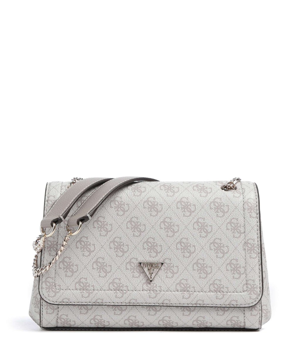 Guess Noelle Shoulder bag dark taupe logo