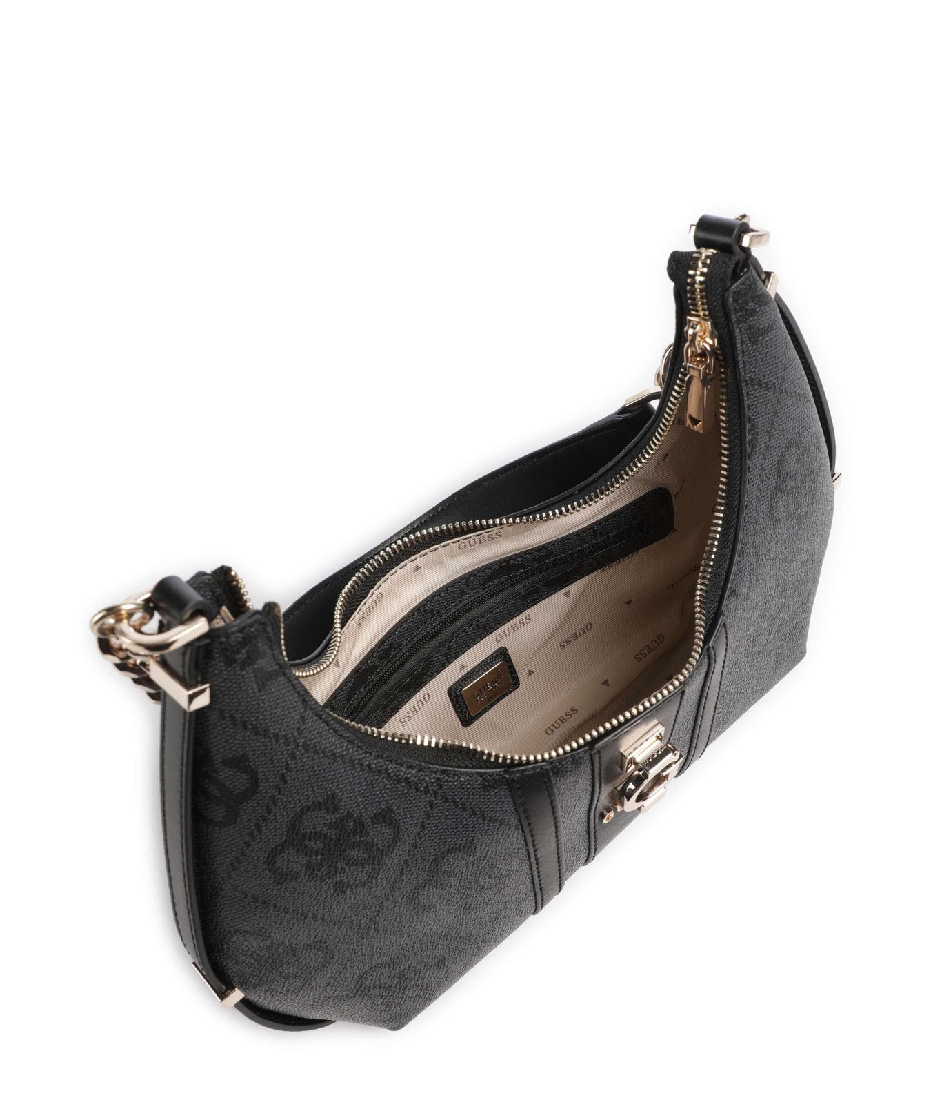 Guess Erenia Shoulder bag coal logo