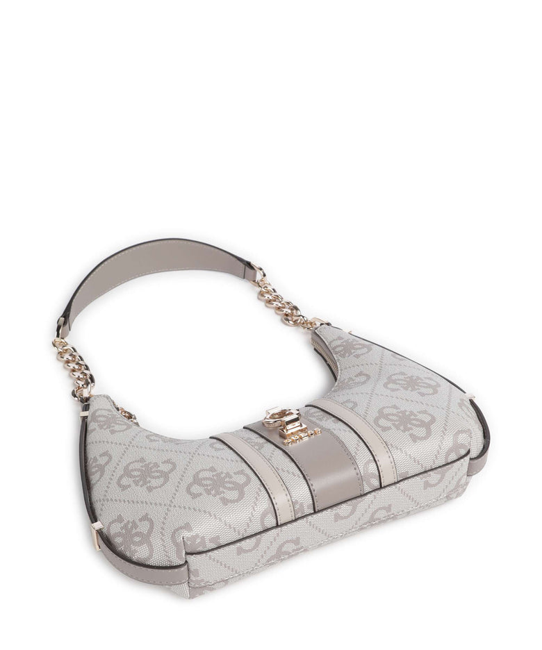 Guess Erenia Shoulder bag dark taupe logo