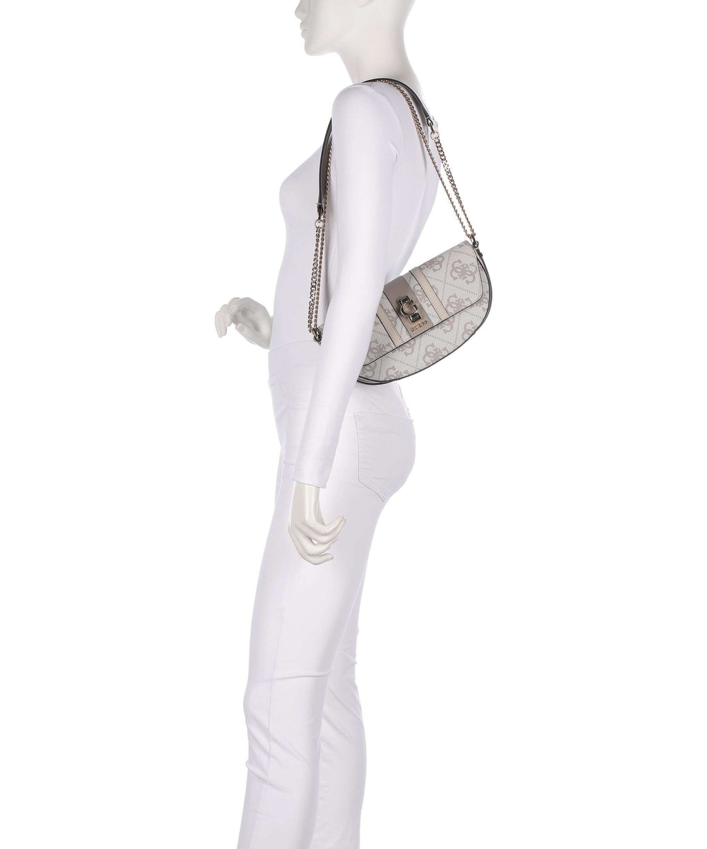 Guess Erenia Shoulder bag dark taupe logo