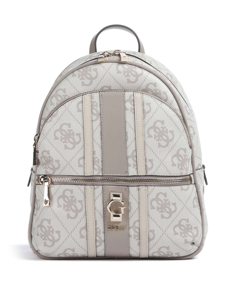 Guess Erenia Backpack dark taupe logo