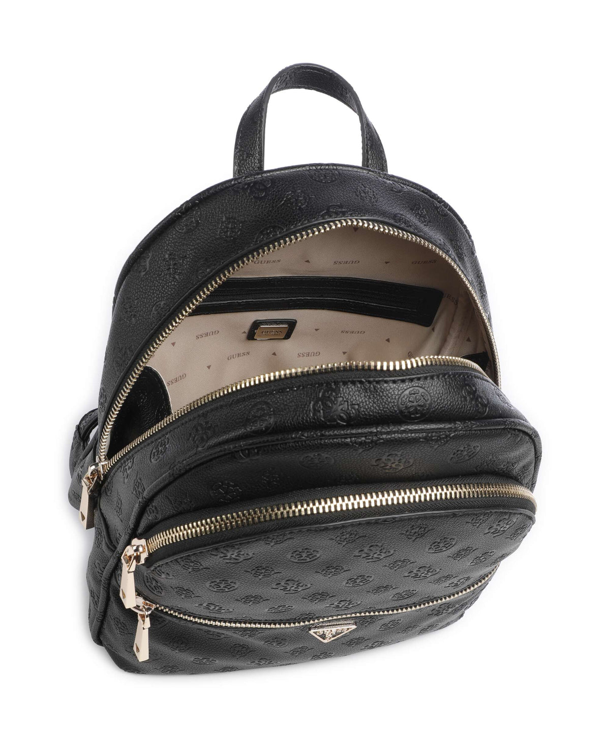 Guess Manhattan II Large Backpack black logo