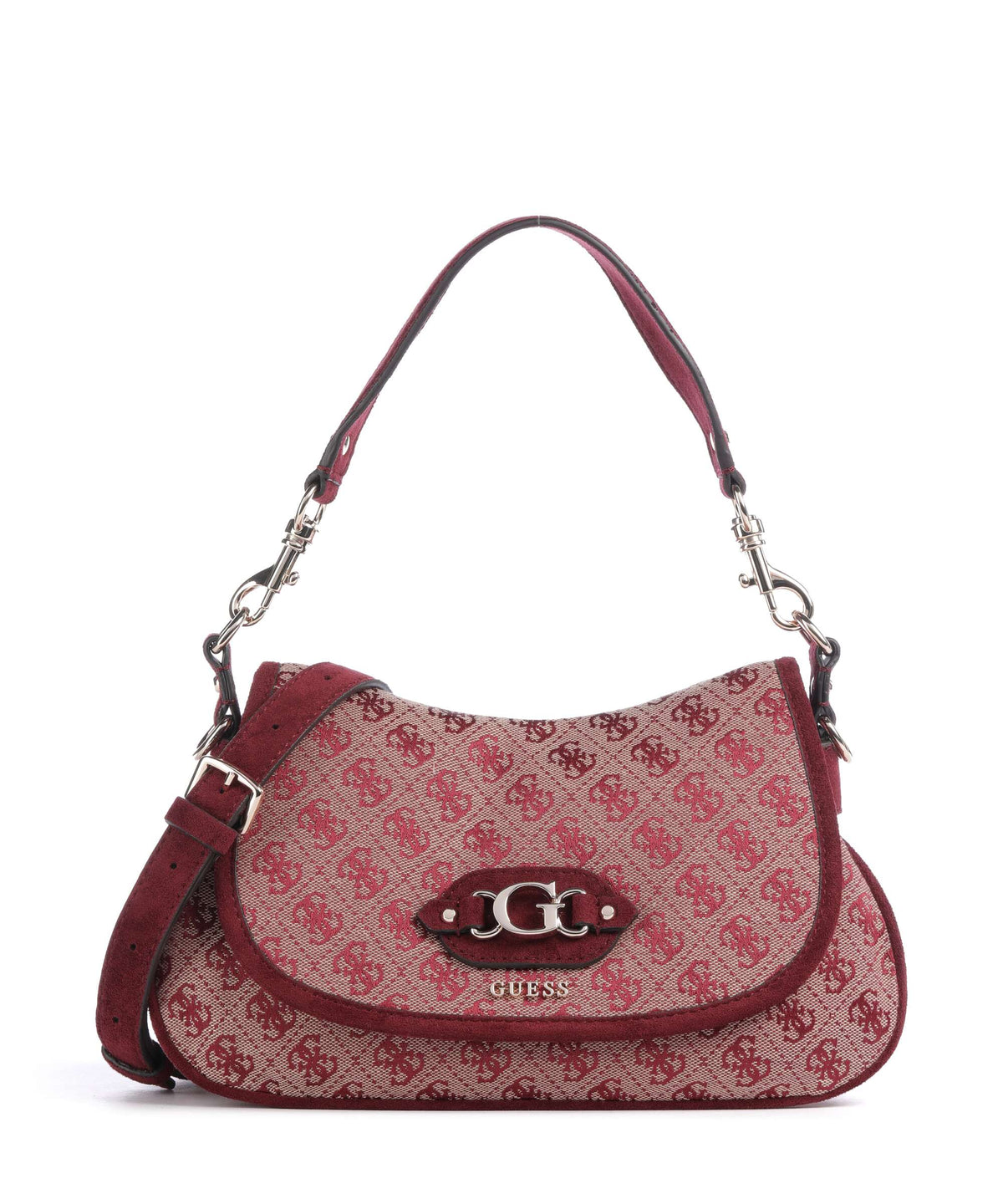 Guess Samantha Shoulder bag merlot logo